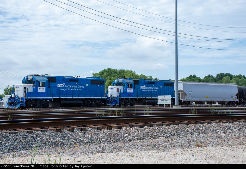 Two GATX Geeps work PTRA's North Yard 